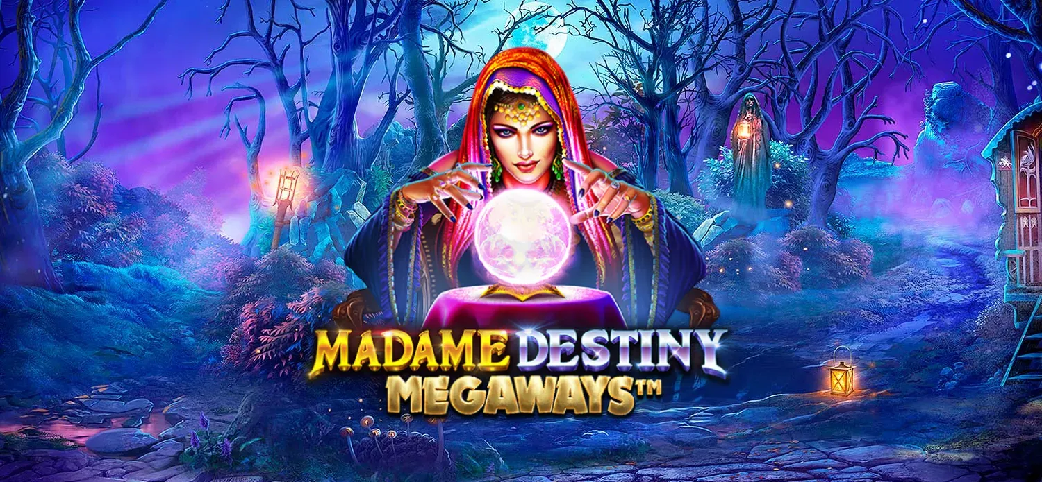 Online Slot Logo von Madame Destiny Megaways