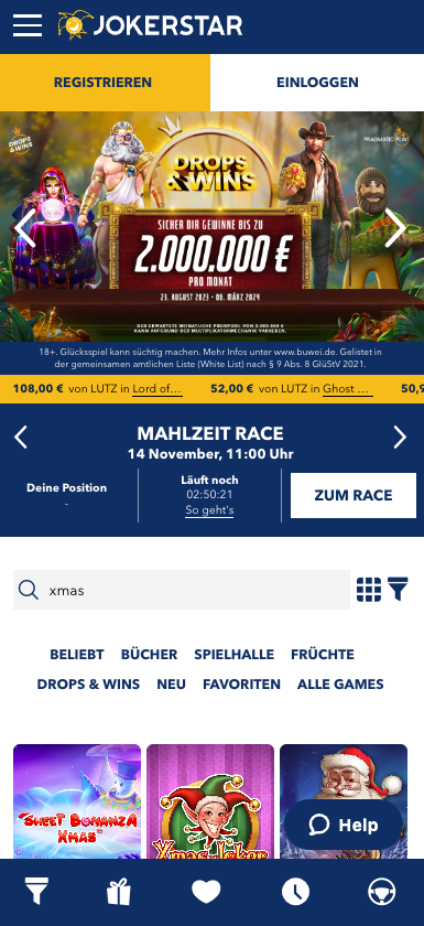 Jokerstar Casino Mobile Slots und Suche